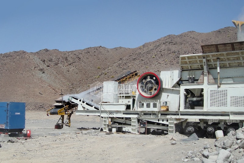 Mobile jaw crusher in Oman