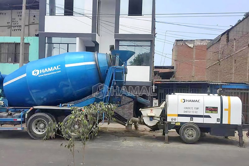 La bomba de hormigón diésel DHBT50 tiene muchos trabajos en ​Guadalajara