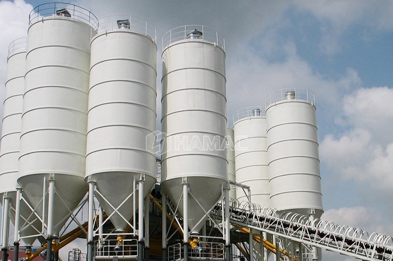 Welded type cement silo for batching plant