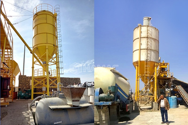 Different feeding ways for bulk cement