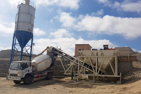 Planta dosificadora de hormigón tipo seco HZM35 en ​Guadalajara